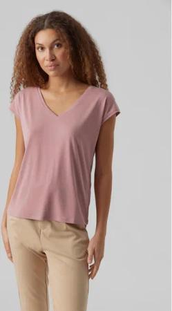 Vero Moda T-Shirt Filli 10247666 Rosa Regular Fit
