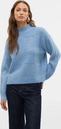 Vero Moda Strickpullover "VMMOON LS HIGHNECK PULLOVER GA BF"