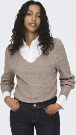 ONLY V-Ausschnitt-Pullover ONLATIA L/S V-NECK CUFF KNT