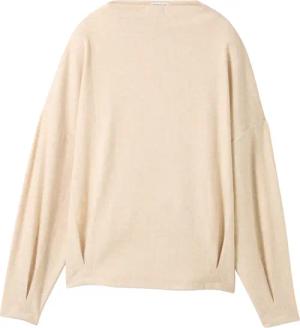 TOM TAILOR Damen Sweatshirt mit Stehkragen, braun, Meliert, Gr. M