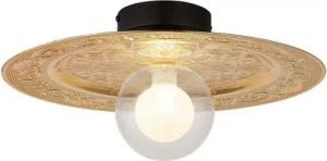 GLOBO LIGHTING Deckenstrahler, Leuchtmittel nicht inklusive, Esszimmerleuchte Deckenlampe Deckenleuchte Glas goldfarben