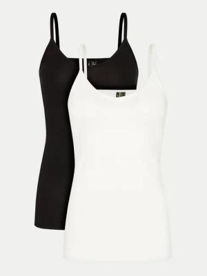 Vero Moda 2er-Set Tops 10171122 Schwarz Slim Fit