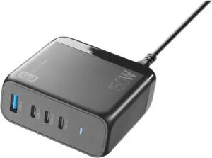 Cellularline Multipower Desk 150W Reiselader 4 Port GaN Black (60626) USB-Ladegerät