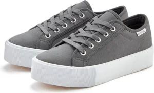 LASCANA Sneaker Schnürhalbschuh, Freizeitschuh aus Textil mit Plateausohle
