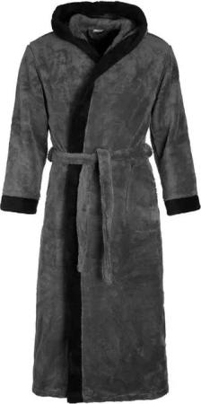 Di Vadini Bademantel Di Vadini UNISEX Herren Damen Bademantel PRATO mit Kapuze, wadenlang, Polyester, Weitenverstellung