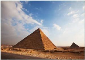 Wallario Vliestapete Alte Pyramide in Ägypten, Seidenmatte Oberfläche, hochwertiger Digitaldruck, in verschiedenen Größen erhältlich