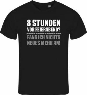 deinshirt Print-Shirt Herren T-Shirt 8 Stunden vor Feierabend Funshirt mit Motiv
