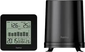 hama Mykonos Wetterstation schwarz