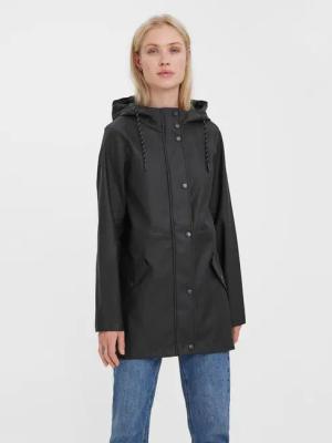 Vero Moda Regenjacke Malou 10266982 Schwarz Regular Fit