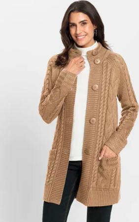 Longstrickjacke