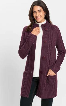 Longstrickjacke