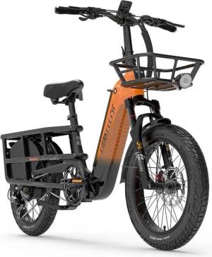 DOTMALL E-Bike Mountainbike 20 x 3.0 Zoll Lasten-Elektrofahrrad 48V 20Ah Shimano 7-Gang