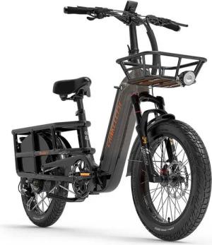 DOTMALL E-Bike Mountainbike 20 x 3.0 Zoll Lasten-Elektrofahrrad 48V 20Ah Shimano 7-Gang