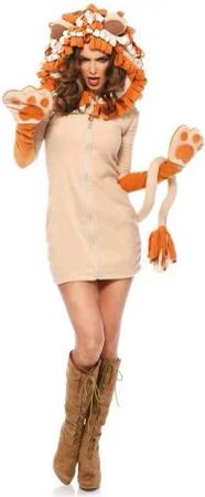 Leg Avenue Kostüm Löwe, Kuschelig-freches Outfit für tierische Mottopartys