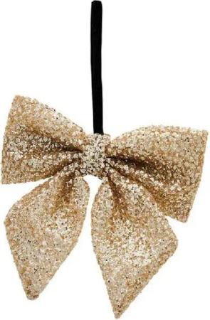 Rivièra Maison Christbaumschmuck Christbaumschmuck Schleife mit goldenem Glitzer