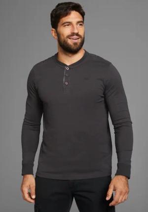 H.I.S Henleyshirt, mit Knopfleiste - NEUE KOLLEKTION