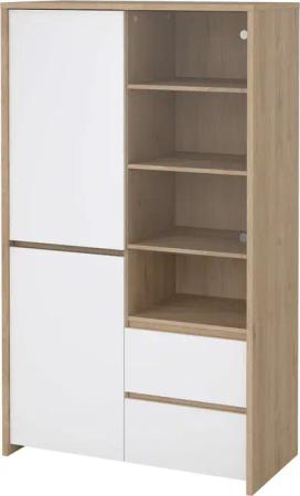 INOSIGN Vitrine "Next Standvitrine, Vitrinenschrank, mit Glastür, Stauraum", mit 2 Türen, 1 Glastür, 2 Schubladen, Höhe 170 cm, Breite 100 cm