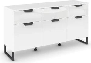 rauch Kombikommode "Modern by Aditio", mit Glasfront und Kufenfuß, 3 Schubladen mit Softclose-Funktion