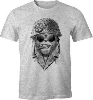 MoonWorks Print-Shirt Herren T-Shirt Gorilla Helmet Fun-Shirt mit Print