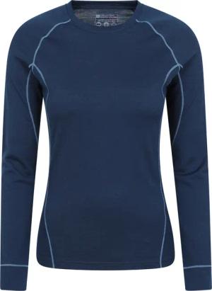 Asgard Merino Langärmliges Thermotop für Damen - Marineblau