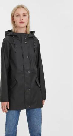 Vero Moda Regenjacke Malou 10266982 Schwarz Regular Fit