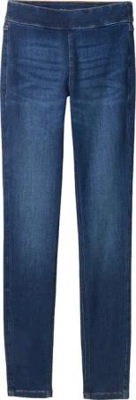 TOM TAILOR Damen TTKATE SKINNY Jeans mit elastischem Bund, blau, Uni, Gr. L/32