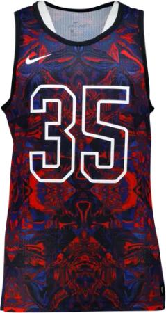 Nike KD Herren T-Shirts - Rot - Größe XS - Baumwoll-Jersey
