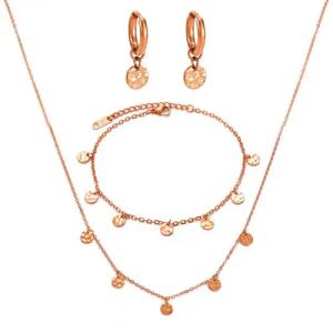 Kim Johanson Schmuckset Mond Plättchen (Set), 3 teiliges Set