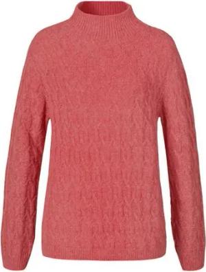 DAINIKA Kaschmirpullover Gestrickter Damen Kaschmirpullover mit Merinoanteil und Zopfmuster Warmweicher Damen Wollpullover für kalte Tage