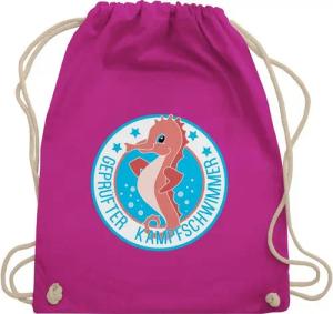Shirtracer Turnbeutel Seepferdchen Schwimmer, Kinder Sport Kleidung