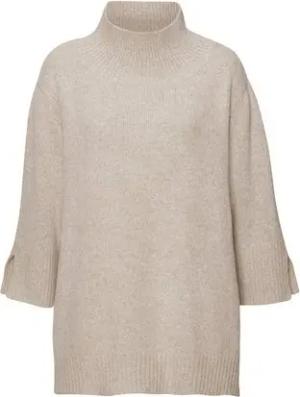 DAINIKA Kaschmirpullover Edler Damen Kaschmirpullover mit Merinoanteil im Oversized-Look Warmweicher Damen Strickpullover für kalte Tage