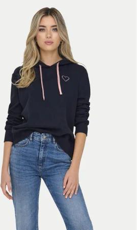 ONLY Sweatshirt Noli 15312874 Dunkelblau Regular Fit