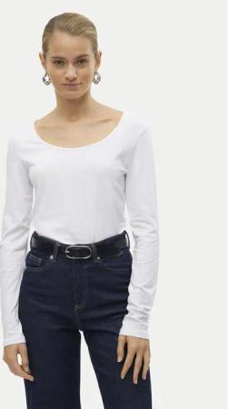 Vero Moda Bluse Maxi My 10228809 Weiß Slim Fit