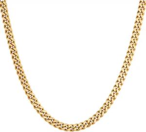 ICED STUFF Kette Curb Cuban Link Goldfarben