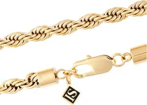 ICED STUFF Kette Rope Goldfarben