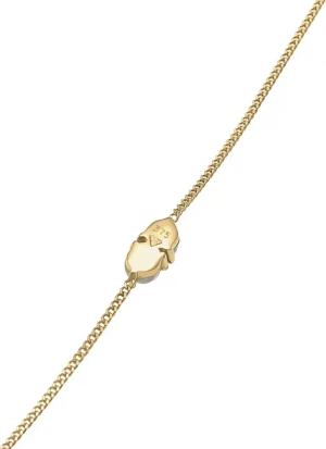 Elli Armbänder - Armband Mondstein Labradorit Rund Basic 375 Gelbgo - Gr. 16 CM - in Gold - für Damen