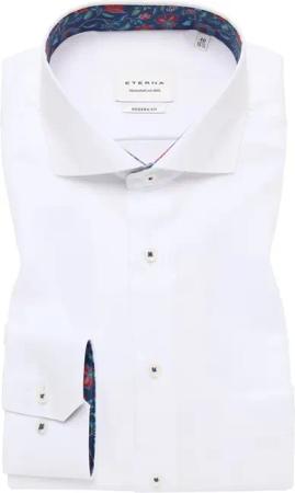 MODERN FIT Hemd in weiß unifarben