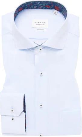 MODERN FIT Hemd in himmelblau unifarben