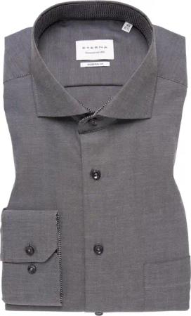 MODERN FIT Hemd in anthrazit unifarben