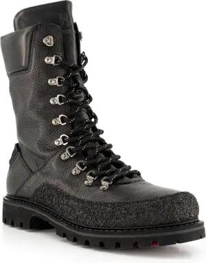 BOGNER Herren Schnürboots schwarz Glattleder