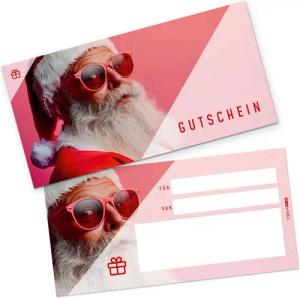 itenga Geschenkkarte itenga Geschenkgutschein Weihnachten Santa Weihnachtsmann (Motiv 34) P