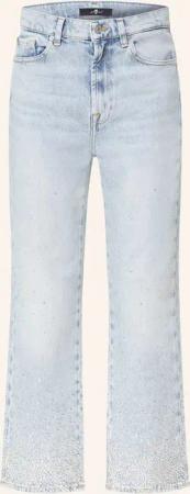 7 for all mankind Straight Jeans LOGAN STOVEPIPE mit Schmucksteinen