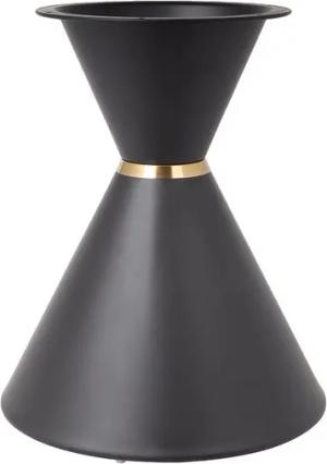 Prima-Online Tischbein Metall Tischgestell DIY Sanduhrform Tischbasis aus Stahl Ohne Platte