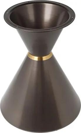 Prima-Online Tischbein Metall Tischgestell DIY Sanduhrform Tischbasis aus Stahl Ohne Platte
