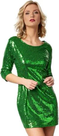 dressforfun Paillettenkleid Pailletten-Langarmkleid