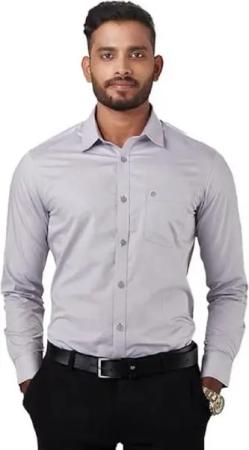 Kut For You Langarmhemd Herrenhemd mit Slim Fit und langen Ärmeln, (Material: Baumwolle, Für Männer und Jungen, Klassische Passform, Ideal für einen aktiven Lebensstil) Leicht, Knitterfrei, Mühelose Pflege, Schmutzabweisend