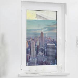 LICHTBLICK Fensterfolie New York New York New York bunt B/L: ca. 100x100 cm