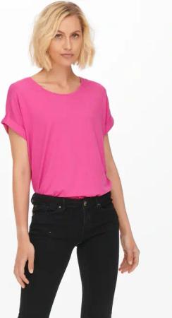 ONLY T-Shirt "ONLMOSTER S/S O-NECK TOP NOOS JRS", mit Aufschlag am Arm
