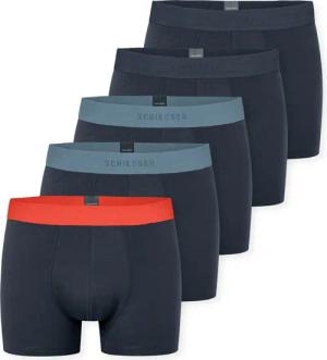 Schiesser Boxershorts ""95/5"", (5er Pack), farblich abgesetzter, sportlicher Logo-Webgummibund