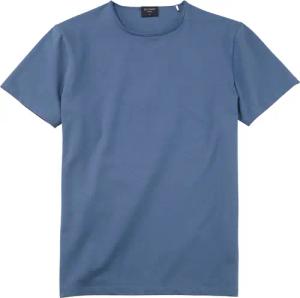 OLYMP Casual Wirk T-Shirt Herren, Blau, Kurzarm, M